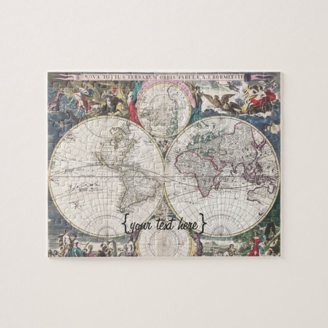 Puzzle Mapa histórico - Nova Totius Terrarum Orbis Tabula (Horizontal)