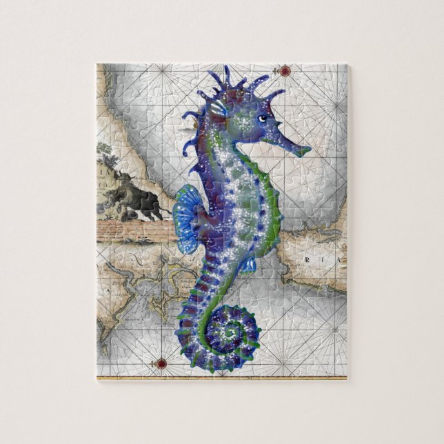 Puzzle Mapa II del Seahorse (Vertical)