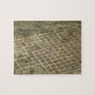 Puzzle Mapa ilustrado del vintage de SC de Columbia