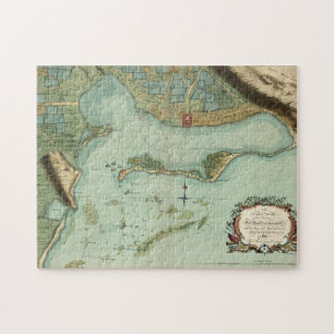 PUZZLE MAPA: JAMAICA, 1756