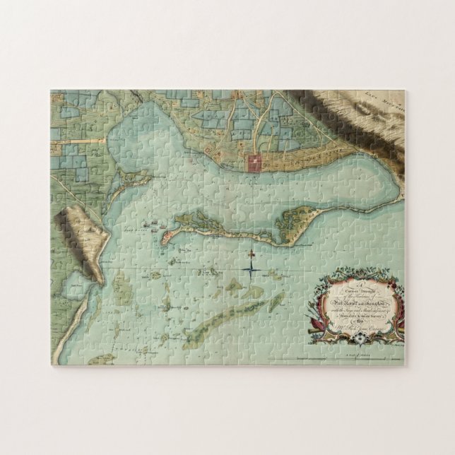 PUZZLE MAPA: JAMAICA, 1756 (Horizontal)
