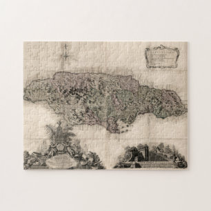 PUZZLE MAPA: JAMAICA, 1763