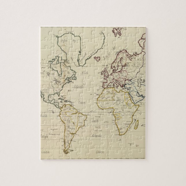 Puzzle Mapa mundial (Vertical)