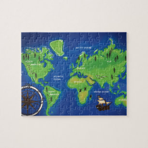 Puzzle Mapa mundial