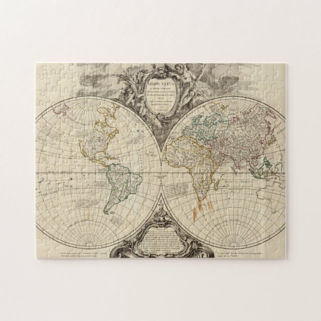 Puzzle Mapa mundial 8 (Horizontal)