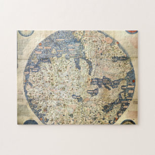 Puzzle Mapa mundial Mapa mundial Monje veneciano Fra Maur