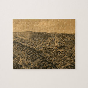 Puzzle Mapa pictórico vintage de aguas termales AR (1888)