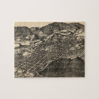 Puzzle Mapa pictórico vintage de Aspen Colorado (1893)