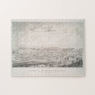 Puzzle Mapa pictórico vintage de MAMÁES Worcester (1837
