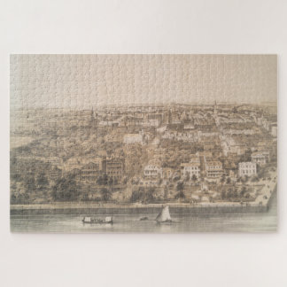 Puzzle Mapa pintoresco de Charleston SC (1851)