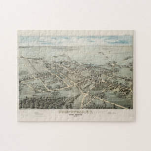 Puzzle Mapa pintoresco de Hempstead NY (1876)