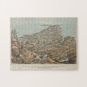 Puzzle Mapa pintoresco de India de Himalayas