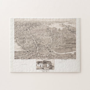 Puzzle Mapa pintoresco de MAMÁES de Weymouth (1880)
