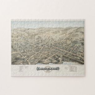 Puzzle Mapa pintoresco de MAMÁES Natick (1877)