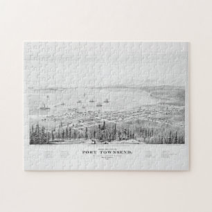 Puzzle Mapa pintoresco de Port Townsend WA (1878)