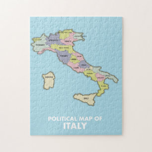 Puzzle Mapa político de Italia