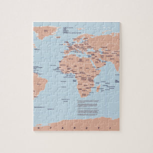 Puzzle Mapa político del mundo