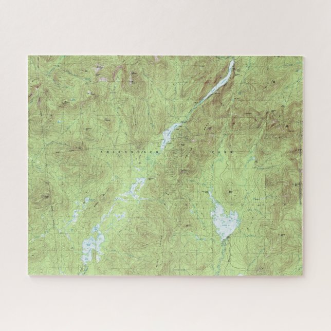 Puzzle Mapa Topográfico de Mount Marcy - Parque Adirondac (Horizontal)