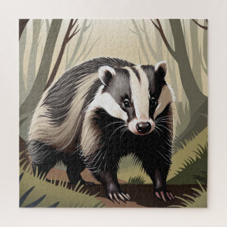 Puzzle mapache, lindo, animal, para niños