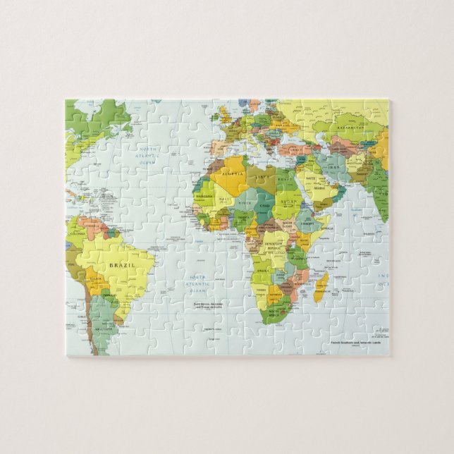 Puzzle mapamundi+mapa+globo+país+atlas (Horizontal)