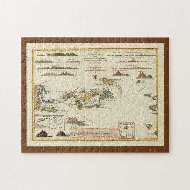 Puzzle Mapas de época, USVI (Horizontal)