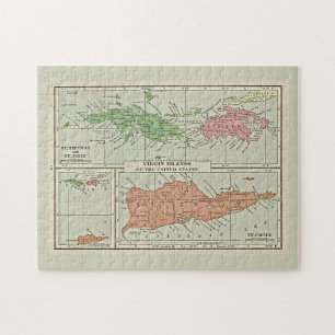 Puzzle Mapas de época, USVI