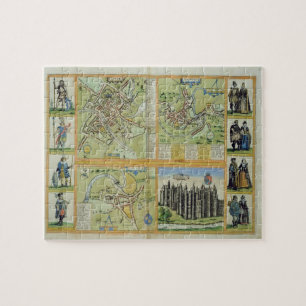 Puzzle Mapas de York, de Shrewsbury, de Lancaster, y de