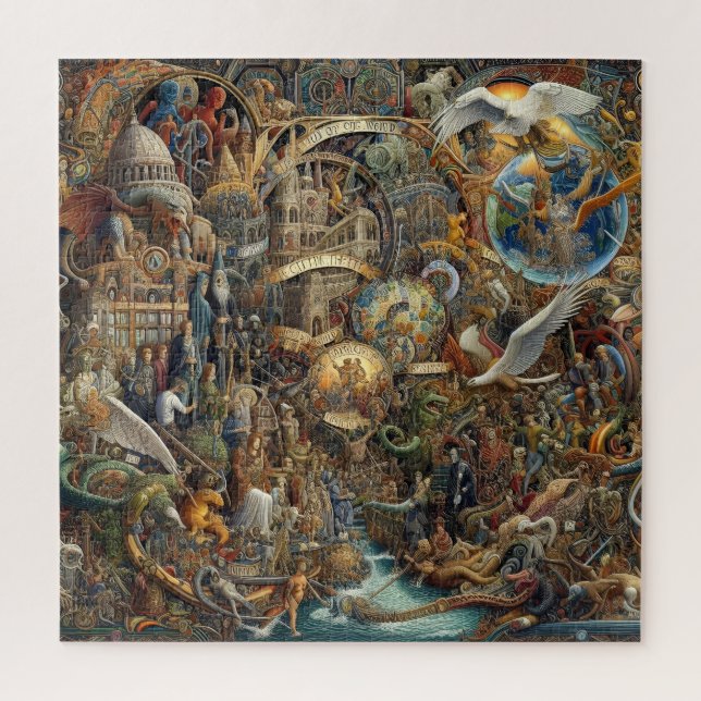 Puzzle Mapas místicos juntando misterio antiguo (Vertical)