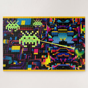 Puzzle Máquina de muerte de arcade en patrulla - Arte de 