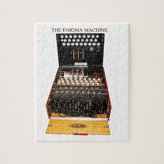 Puzzle Máquina enigma, mensajería militar antigua (Vertical)
