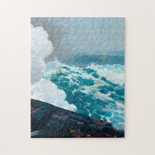 Puzzle Mar del Norte por Winslow Homer (Vertical)