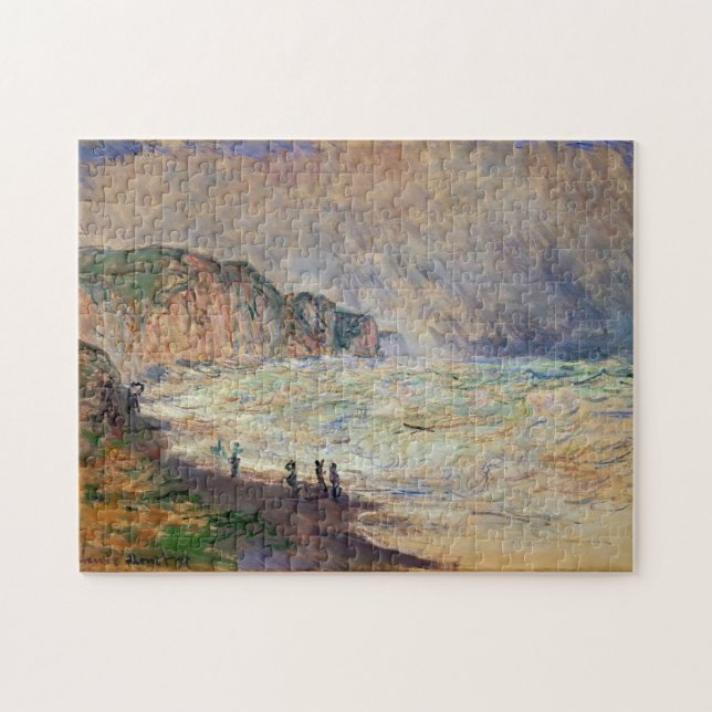 Puzzle Mar pesado en el Bella Artes Monet de Pourville (Horizontal)