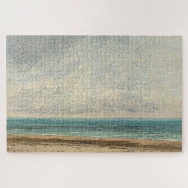 Puzzle Mar tranquilo - Gustave Courbet (Horizontal)
