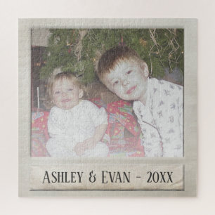 Puzzle Marco fotográfico de moda vintage con una foto