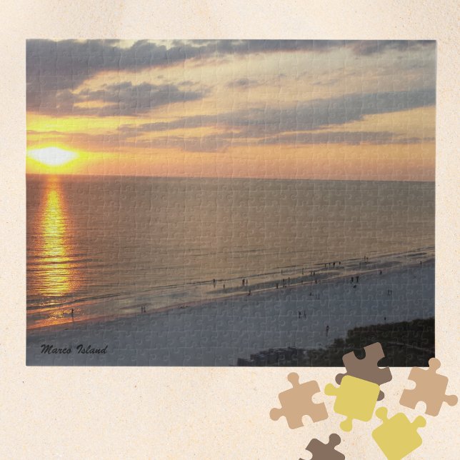 Puzzle Marco Island Florida Sunset and Beach (Subido por el creador)