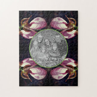 Puzzle Marco Orquídea Wild Pink Lady Slipper Añadir tu fo