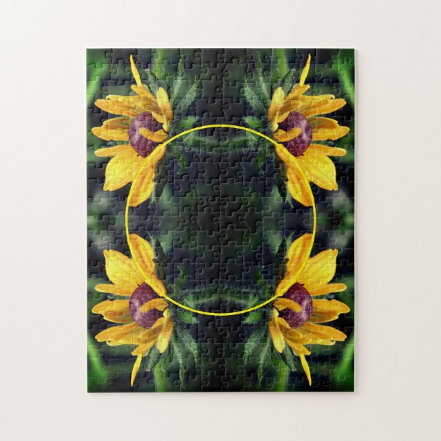 Puzzle Marco para flores Susan Ogeada Negra Añadir la fot (Vertical)