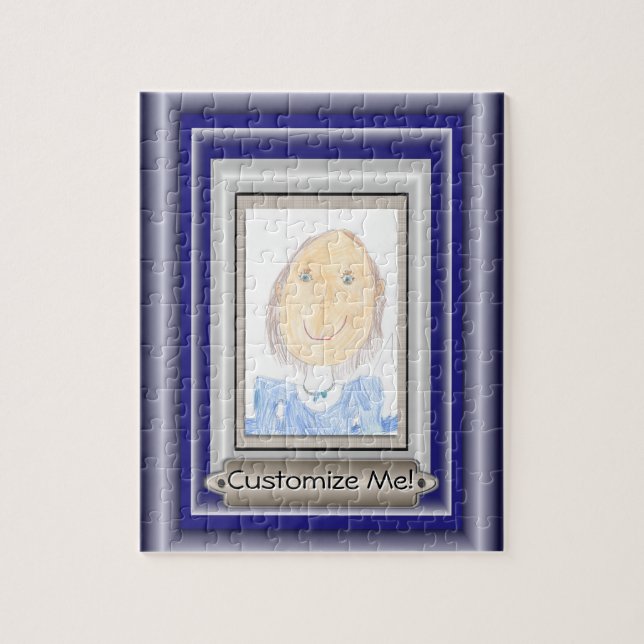 Puzzle Marco y estera creativos para su obra maestra (Vertical)