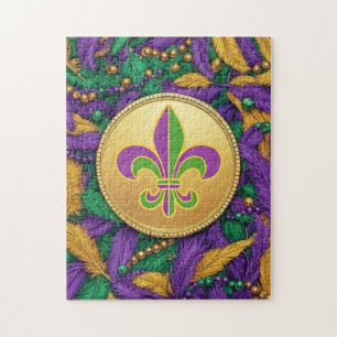 Puzzle Mardi Gras Flor de lis