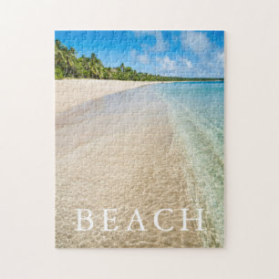 Puzzle Marea del Océano en una Playa Tropical