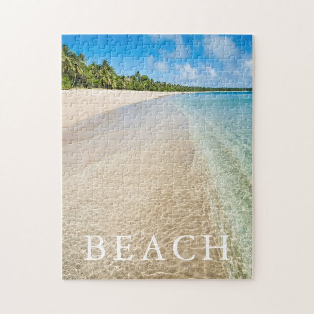 Puzzle Marea del Océano en una Playa Tropical (Vertical)