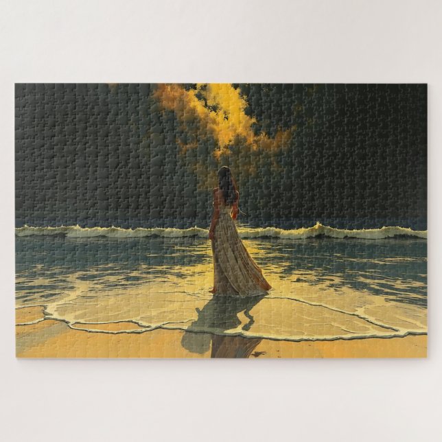 Puzzle Marea Dorada de Soledad | Mareas Celestiales (Horizontal)