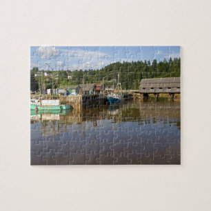 Puzzle Marea media en la Bahía de Fundy en St. Martins, 