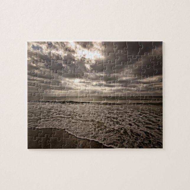Puzzle Mareas rodando en la playa - 8x10 - 110 pc (Horizontal)
