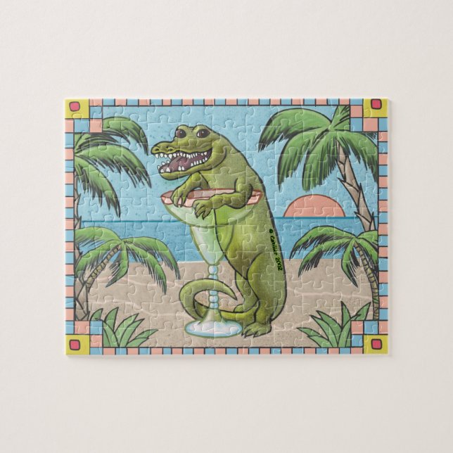 Puzzle Margarita Cocodrilo (Horizontal)