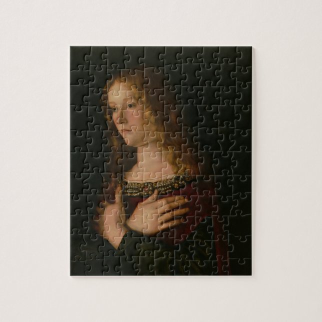 Puzzle Maria Magdalena, detalle de la Virgen y del niño w (Vertical)