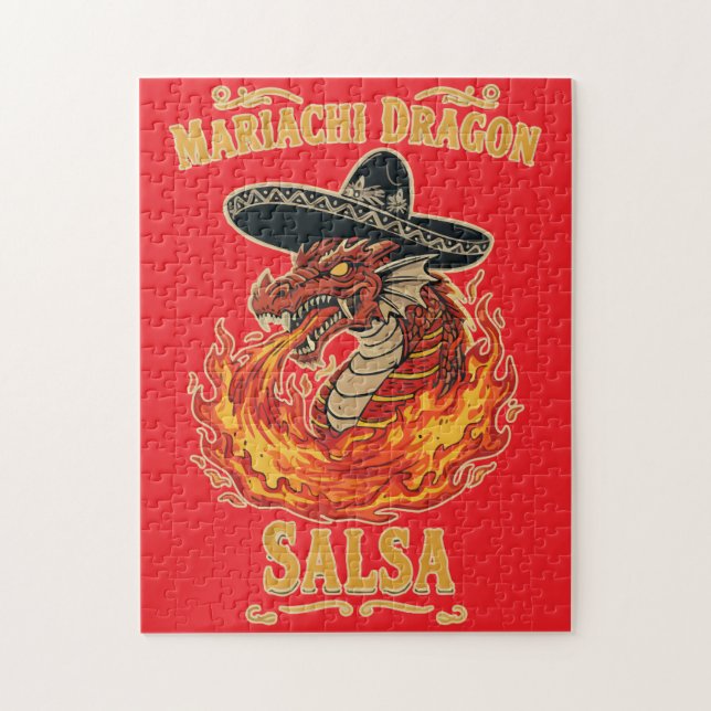 Puzzle Mariachi Dragon Salsa (Vertical)