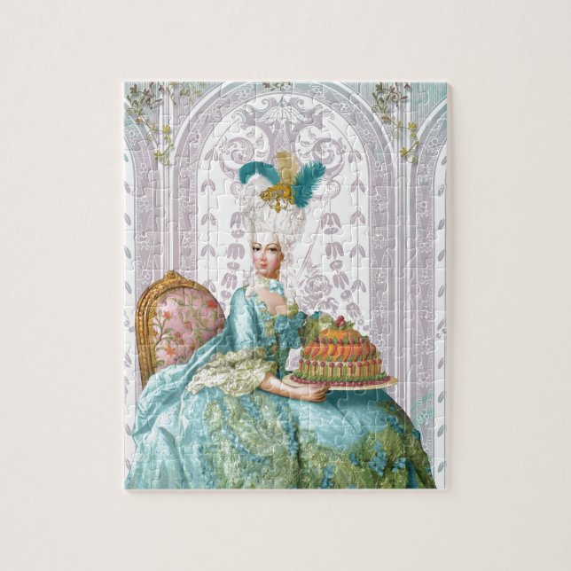 Puzzle Marie Antoinette en Aqua (Vertical)