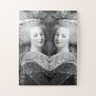 Puzzle Marie Antoinette, en blanco y negro,