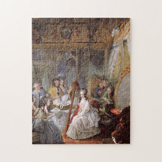 Puzzle Marie Antoinette En Su Salón En Versalles (Vertical)